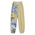 thumbnail image 4 of Pantalones de cintura elástica con estampado informal a la moda para mujer, pantalones largos rectos, pantalones de chándal Fridja  alkflakhf32428, 4 of 5