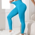 thumbnail image 2 of Resivox Women's High Waisted Seamless Yoga Pants - Sculpting Fit with Tummy Control, High Waist Leggings for Workouts & Casual Wear, Soft Stretchy Fabric Sky Blue S, 2 of 5