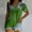 Green, variant on Womens Tops Shirts for Women Valentine's Day Fashion Woman Causal V-Neck Printing Blouse Short Sleeve T-Shirt Summer Tops