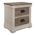 thumbnail image 1 of Topline Home Furnishings Table de nuit grise patinée blanche, 1 of 1