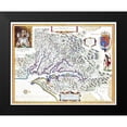 thumbnail image 2 of Powhatan 24x20 Black Modern Framed Museum Art Print Titled - Virginia - 1636, 2 of 5