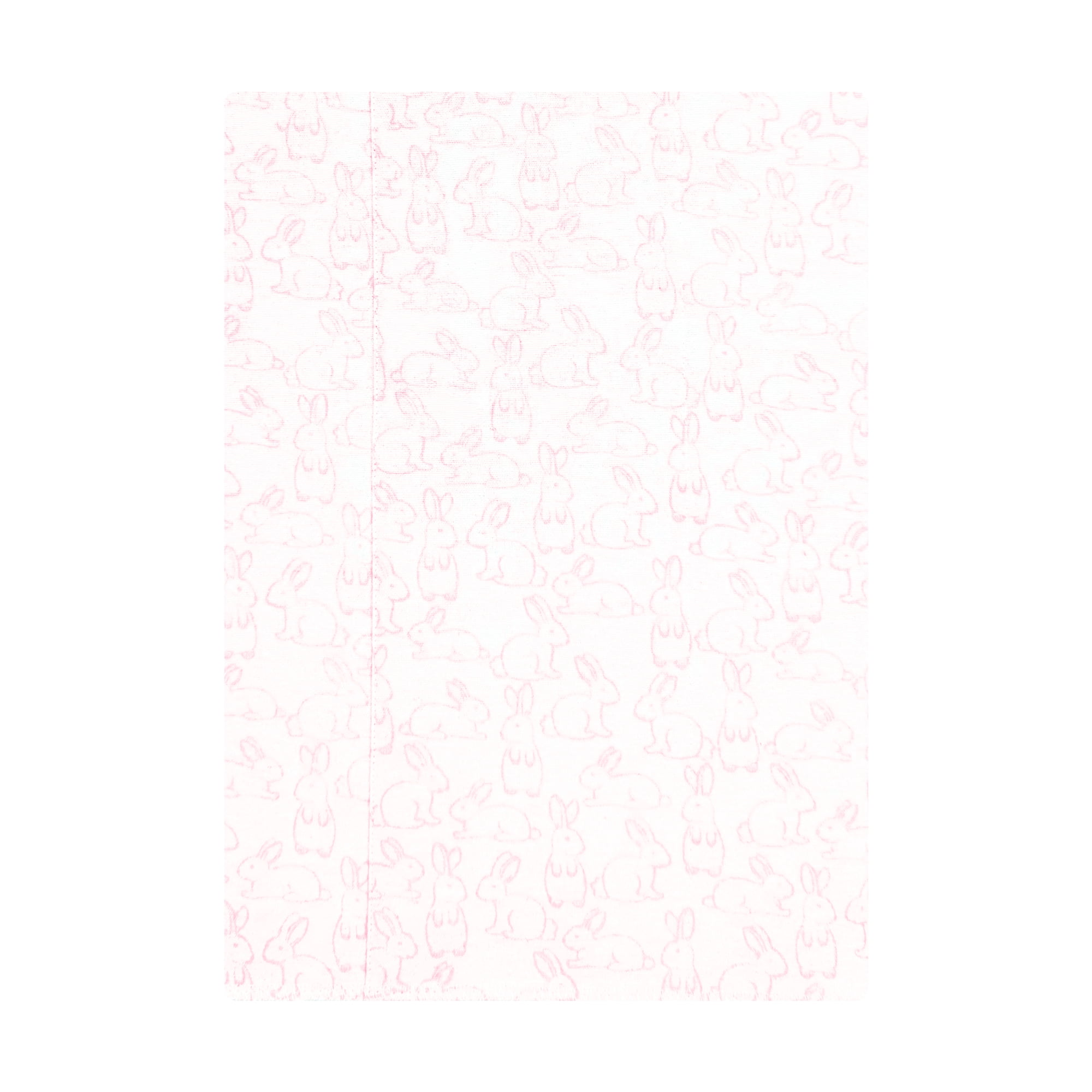 Hudson Baby Girl Cotton Polyester Flannel Burp Cloths 7-Pack, Wispy Wild Flower Bunny, One Size