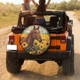 thumbnail image 3 of KAKALAD Horse Sunflowers 10 Spare Tire Cover Universal Vehicle Accessories Buckle Car Tools 14”in, 3 of 6