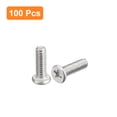 thumbnail image 3 of Unique Bargains M1.6x0.35x5mm 100 Pcs Vis Rondes Plates en Métal pour Machine d'Entraînement Phillips, 3 of 5