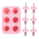 thumbnail image 1 of Bandeja para cubitos de hielo de 6 cavidades, reutilizable, de silicona, para niños y adultos, minimáquina para hacer hielo en el dormitorio, modelo creativo para niños, bricolaje, cocina, 1 of 6