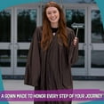 thumbnail image 6 of Endea Graduation Shiny Brown Graduation Gown, 6 of 8