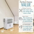 thumbnail image 3 of Refurbished - Keystone 22 Pint Portable Dehumidifier -white - KSTAD224D, 3 of 4