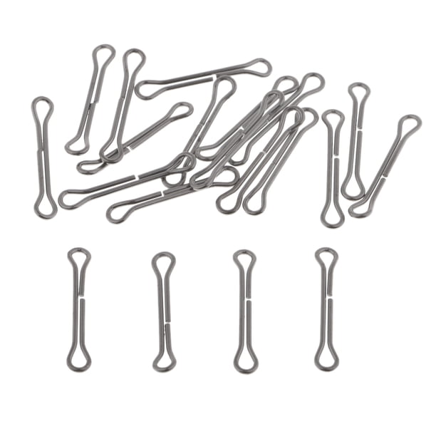 20pcs Sunnimix Vástago articulado del cráneo de los peces Longitud 20mm