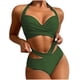 thumbnail image 1 of Conjunto de ropa de playa con estampado de Bikini y traje de baño dividido calado de Color sólido cómodo para mujer OAVQHLG3B Store lin121212, 1 of 4