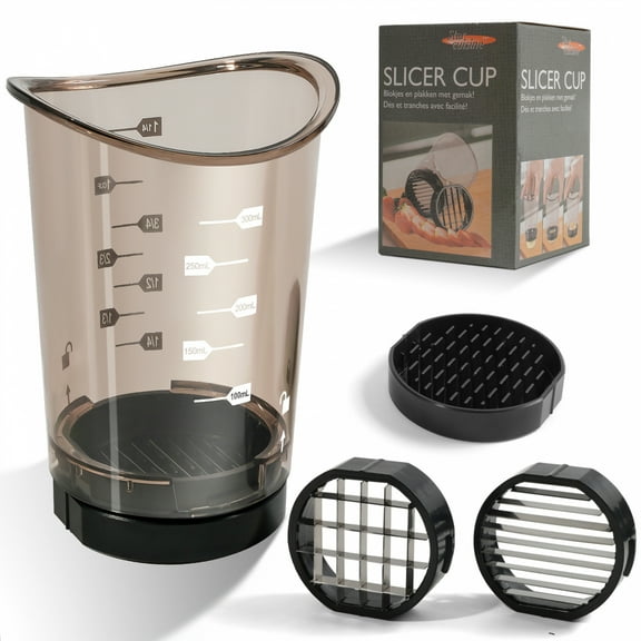 FU NENG Fruit Slicer Cup Rapid Multi-Purpose with Removable Blade, 1 Pack