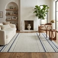 thumbnail image 1 of Rug Branch Maise Abstract Indoor Outdoor Area Rug, Cream Blue, Modern - Entryway, Hallway, Bathroom, and Kitchen, 1 of 7