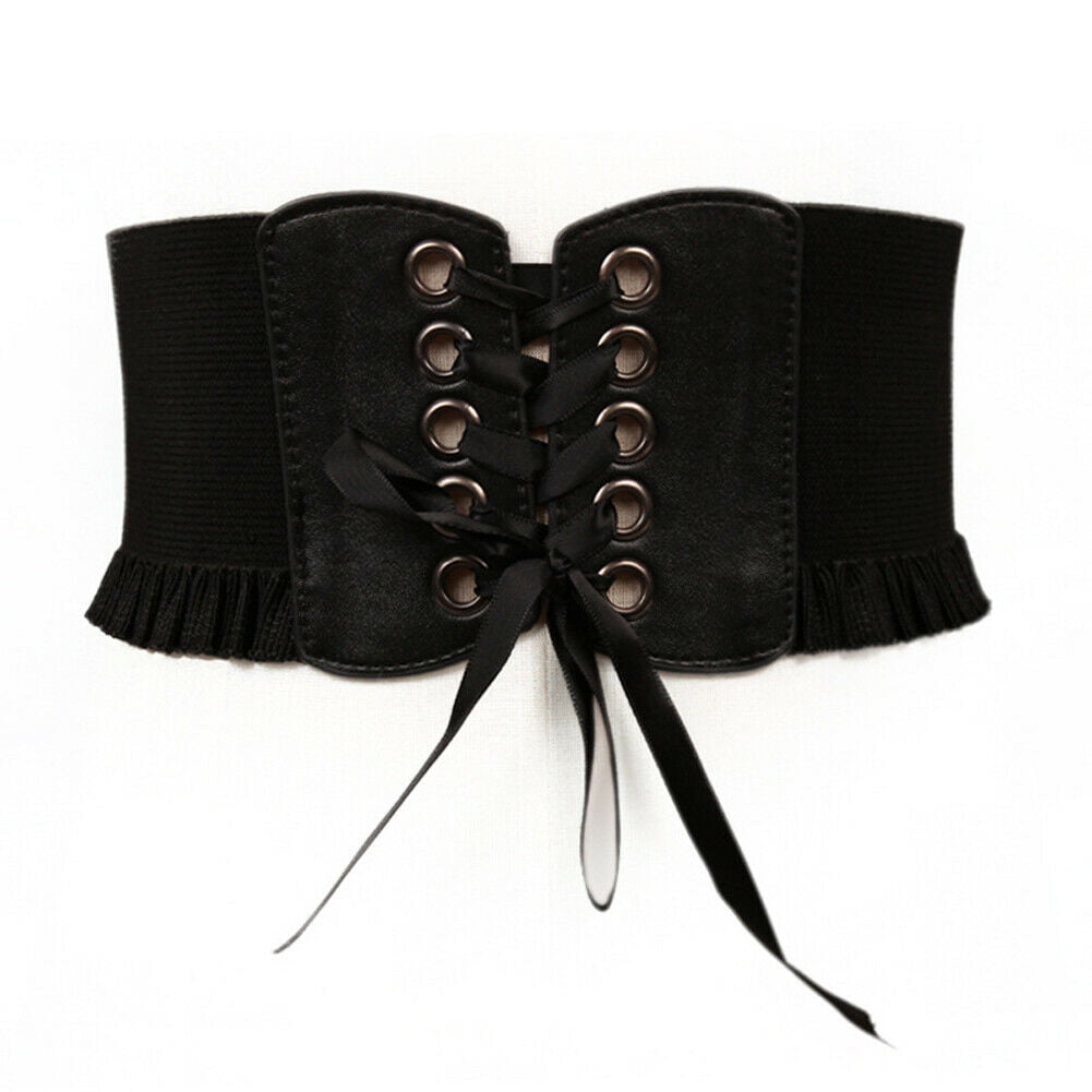 Hot Women Super Soft Leather Belt Wrap Waistband PU Self Tie Bowknot ...