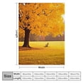 thumbnail image 4 of Chilfamy Autumn Leaves Flannel Throw Blanket for Couch Sofa Bed Office, All Seasons Long-Lasting Blanket 60x80in, 4 of 6