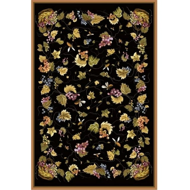 Safavieh DuraRug 2'6" X 8' Hand Hooked Polypropylene Rug in Black