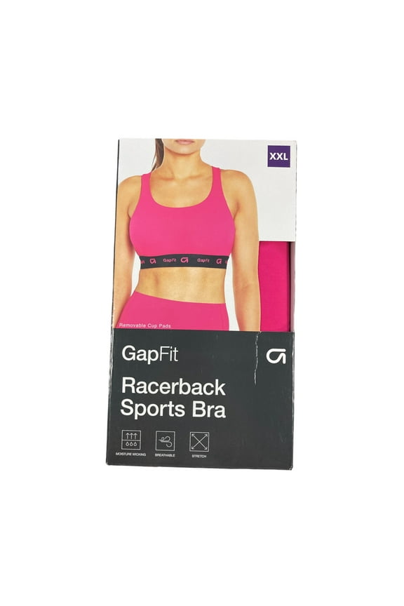Fit Women's 4 Way Stretch Moisture Wicking Racerback Sports Bra (Fuchsia Purple, XS (32 A/B))