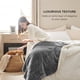 thumbnail image 3 of Manta Bedsure Sherpa de forro polar, tamaño king, 274 x 228 cm, color gris, 3 of 7
