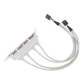thumbnail image 4 of 2X Dual Motherboard 9Pin Header to 4Port USB 2.0 Female Cable PCI Bracket,2 x Motherboard USB Cable,white, 4 of 6