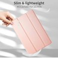 thumbnail image 2 of Funda compatible con iPad 10, carcasa trasera translúcida ultrafina con función de encendido y apagado automático, compatible con iPad 10, color oro rosa, 2 of 5