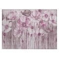 thumbnail image 2 of Addison Rugs Chantille Indoor/Outdoor Transitional Floral Plum Washable Rectangle Rug, 1'8" x 2'6", 2 of 6