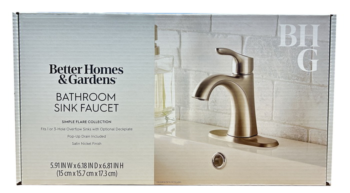 Better Homes & Gardens Simple Flair Single Hole Bathroom Faucet photo 8