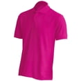 thumbnail image 2 of Basico (Pink) Polo Collared Shirts For Women 100% Cotton Short Sleeve Golf Polo Shirts For Men, 2 of 3