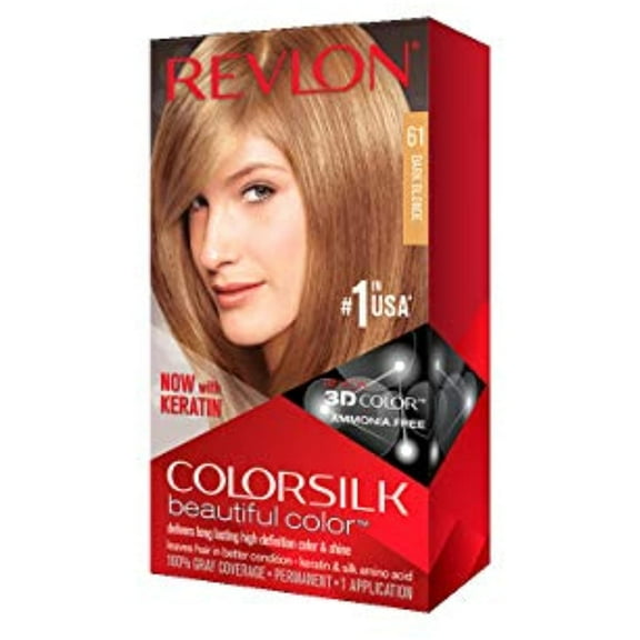 Revlon Colorsilk Beautiful Color, Dark Blonde [61], 1 Count