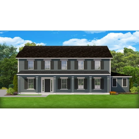 556-3626: Colonial Contemporary 6 Bed, 5 Bath Luxury Home Plan, 3262 Sq Ft: Full Blueprints with License to Build by Home Plan Marketplace - Lesuto