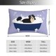 thumbnail image 2 of Fotbe Bernese Mountain Dog Sitting Bath Tub Funda de Almohada Decorativa Estilo Occidental, Lujo en Algodón, Fundas para Almohadas King, Cojín Estampado para Decoración del Hogar-16"x24", 2 of 6