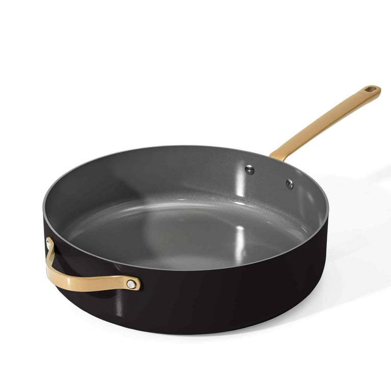 Beautiful 10 inch Ceramic Non-Stick Fry Pan, Black Sesame by Drew