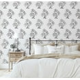 thumbnail image 5 of S4Sassy Peel And Stick Wall Covering, Motif Bouquet Print Removable Wall Wrap - White Mural For Vintage Farmhouse Decor, Bathroom, Laundry Room - Self-Adhesive Removable Wallpaper Vinyl (25"X 240"), 5 of 9