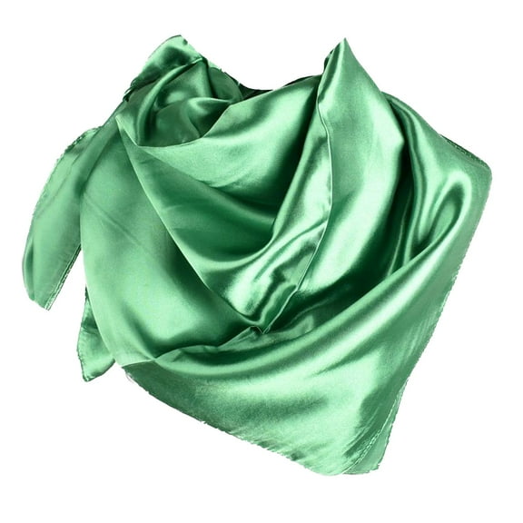 SWSMCLT Women's Satin Scarf Summer Scarves Uv Protection Convertible Shawl Fall Beach Luxury Fashion Soft Green One Size