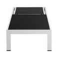thumbnail image 4 of Pangea Home Chaise Longue Réglable en Hauteur en Aluminium en Blanc/noir, 4 of 10