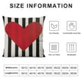 thumbnail image 5 of CMMY AVOIN Love Heart Throw Pillow Cover, Holiday Valentine's Day Mother's Day Anniversary Wedding Cushion Case Decoration for Sofa Couch Living Room, 5 of 5