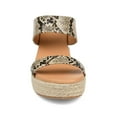 thumbnail image 4 of Journee Womens Alissa Wedge Heel Espadrille Sandals, 4 of 10