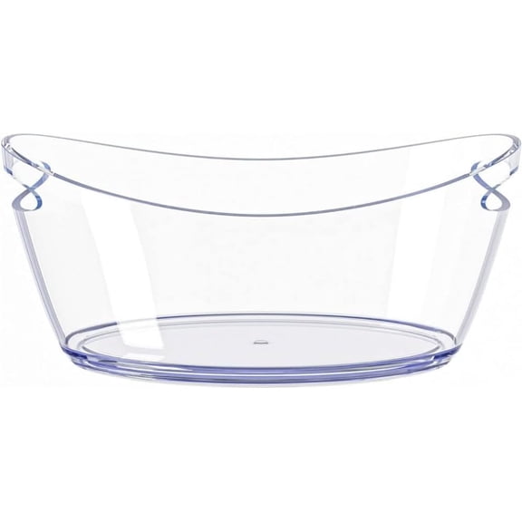 Ice Buckets for Parties, 5.5 Liter Large Clear Acrylic Food Grade Bucket, Mimosa Bar Supplies Beverage Tub Champagne Beer Sparkling Wine Cocktails, 16.9, Transparent, -100894