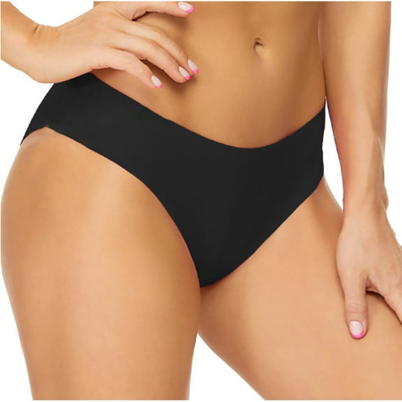 TFEOQRY Women's Briefs Underwear Solid Color Low Waiste Fashion Periods Bikini Bottoms Menstruation Swimsuit Periods Briefs Black
