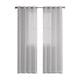 thumbnail image 2 of Cortinas de Lino Semitransparentes de 248 Cm de Largo | Cortinas con Ojales para Dormitorio y Sala de Estar | Paneles Transparentes Que Filtran La Luz | Resistentes a Las Arrugas | Blanco, Gris, Azul, 2 of 6