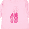 thumbnail image 4 of Inktastic Ballet Shoes, Ballet Slippers, Ballet Dance - Pink Girls Long Sleeve Toddler T-Shirt, 4 of 5