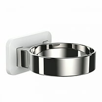 LAMIRO Hair Dryer Holder, Bathroom Hair Dryer Holder, Hair Care Tools Holder Wall Mount, Styling Tool Organizer for Hair Dryer - Extra Large Rim (Black, L 3.7”×W 2.1”×H 4.3”)