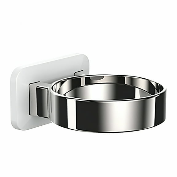 LAMIRO Hair Dryer Holder, Bathroom Hair Dryer Holder, Hair Care Tools Holder Wall Mount, Styling Tool Organizer for Hair Dryer - Extra Large Rim (Black, L 3.7”×W 2.1”×H 4.3”)