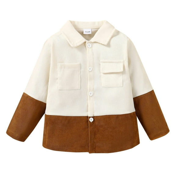 EnJoCho Clearance Toddler Jackets for Girls 4t Kids Little & Big Boys Girls Fashion Long Sleeve Patchwork T Shirt Coat Tops Clothes with Pocket Baby Fall Winter Trendy Outfits Outerwear