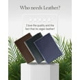 thumbnail image 6 of Vegan Leather Trifold Wallets For Men - Cruelty Free Non Leather Mens Wallet With ID Window Gifts For Men, 6 of 6