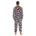 thumbnail image 4 of FORMRS Onesies Pajama for Adults Unisex Hoodie Winter Jumpsuit One Piece Sleepwear, Sizes S-2XL, Colorful Candies, 4 of 7
