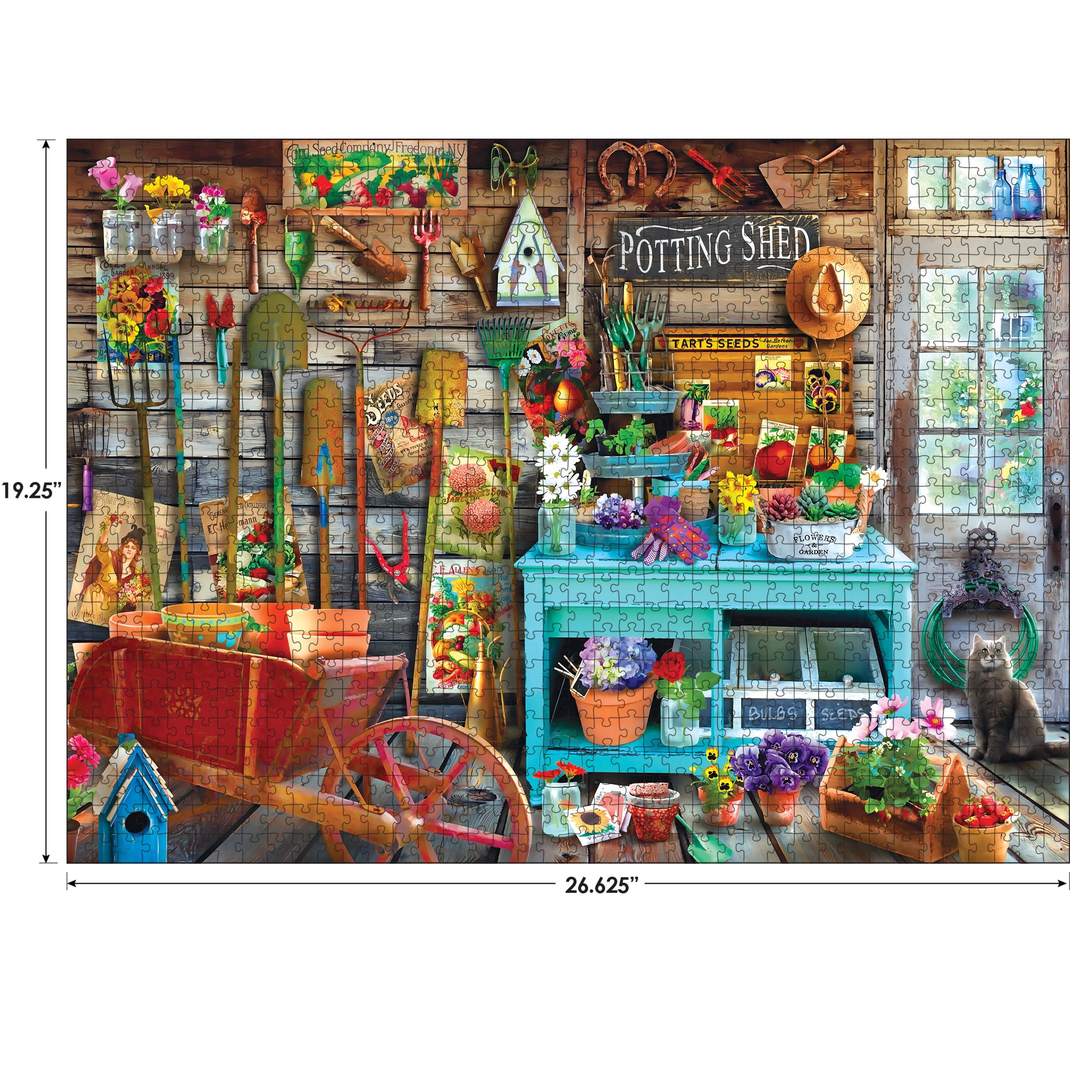 RoseArt Hobby Haven The Potting Shed - 1000 Piece Jigsaw Puzzle