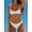 Multicolor 10, variant on Elegant Vacation Bohemian Navy Blue & White Polka Dot Adjustable Strap V-Neck Sexy Bikini Set