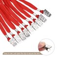 thumbnail image 4 of Uxcell 50Pcs Flat Lanyards with Clip Neck for ID Card Name Tags Badge Holders Red, 4 of 6