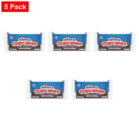 Hostess Chocolate Cupcakes Single Serve 2 count - 5 Pack