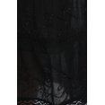 thumbnail image 6 of Sakkas Solid Embroidered Crochet Lace Trim Gypsy Bohemian Mid Length Cotton Skirt - Black / Gold - One Size, 6 of 6