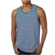 thumbnail image 2 of Tanques para Hombre para el Verano Solto Chaleco Raya Impresión Deporte Cuello Redondo Superior, 2 of 5