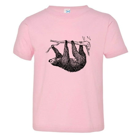

PleaseMeTees™ Toddler Sloth Zoo Animal Live Slow Drawing Sketch HQ Tee